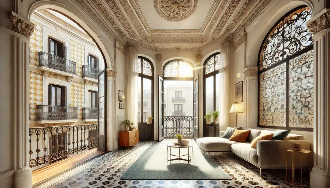 Luxury flat of catalonian style in Barcelona